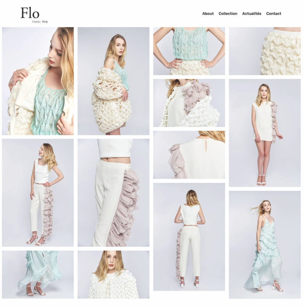 Fabric Manipulation : Floriane Schmitt fashion designs