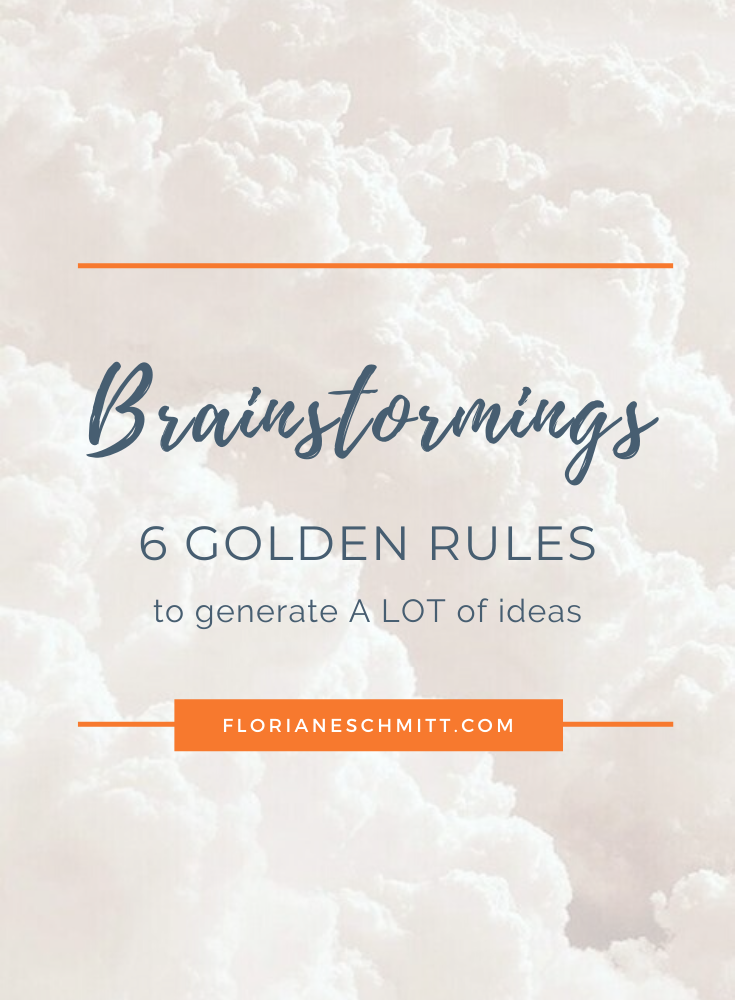 Brainstorming techniques : 5 golden rules