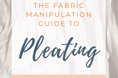 Pleats in fashion fabric manipulation