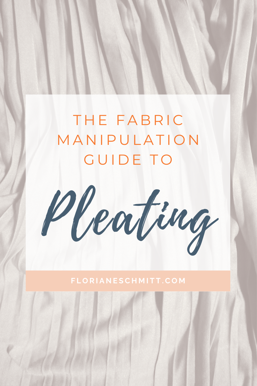 Pleats in fashion fabric manipulation