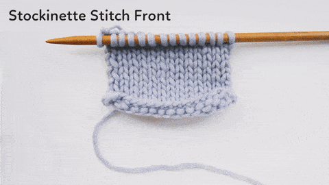 the stockinette stitch pattern for beginner knitters